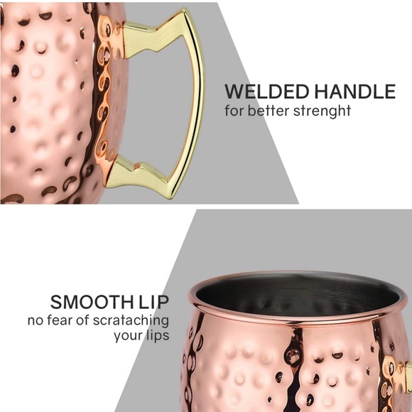 Set of 2 Copper Mugs - Picture 8 of 11